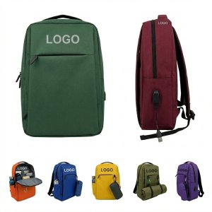 USB Charging Laptop Backpack, Water-Resistant Business Bag for 15" Notebook