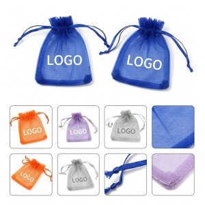 Eco-Friendly Satin Drawstring Organza Gift Bags for Jewelry & Candy