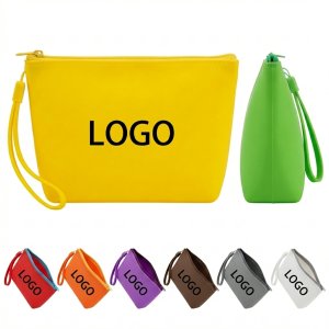 Silicone Alloy Zippered Mini Pouch for Coins & Essentials