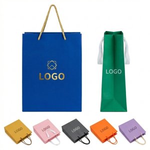 Premium Colored Tote Bags - 50-Pack Heavy Duty 15lb Capacity Eco-Friendly Gift Shopping Bags