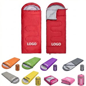 Ultralight 4lb Polyester Envelope Sleeping Bag with Adjustable Hood & Blanket Mode