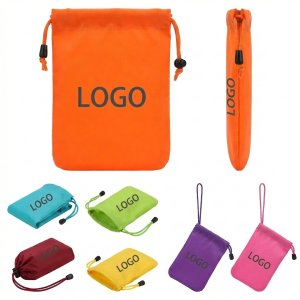 Multi-Color Drawstring Storage Pouch Set